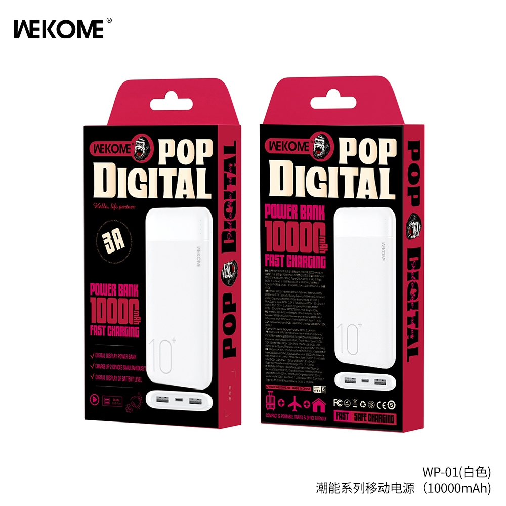 Ảnh Sạc dự phòng wekome 10000 mAh WP01 - Hàng chính hãng 4