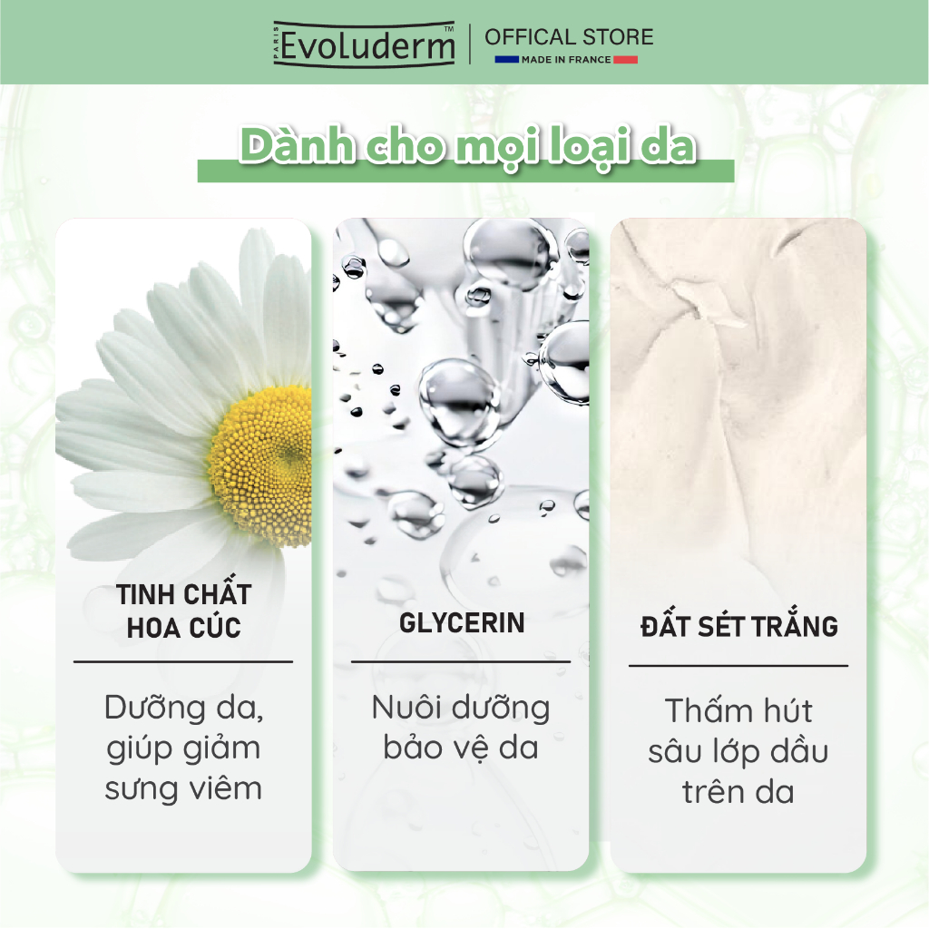 Ảnh Tẩy tế bào chết mặt Evoluderm dịu nhẹ làm sạch sâu lỗ chân lông, nuôi dưỡng da tươi trẻ 150g 3