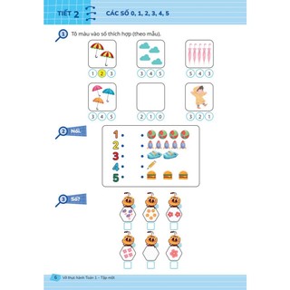 Sách - Vở Thực Hành Toán 1 - Biên soạn theo chương trình GDPT mới - ndbooks