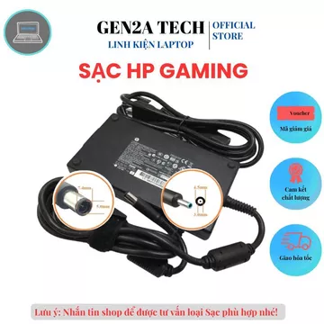 Sạc Laptop H.P Gaming 19.5V 7.7A 10.3A/140W 200W Chân Sạc Slim 4.5x3.0mm - Sạc Nhanh, Ổn Định - BH 12Tháng - Lỗi Đổi Mới