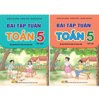 Sách - Combo 2 Cuốn Bài Tập Tuần Toán 5 - Kết Nối Tri Thức Với Cuộc Sống - ndbooks