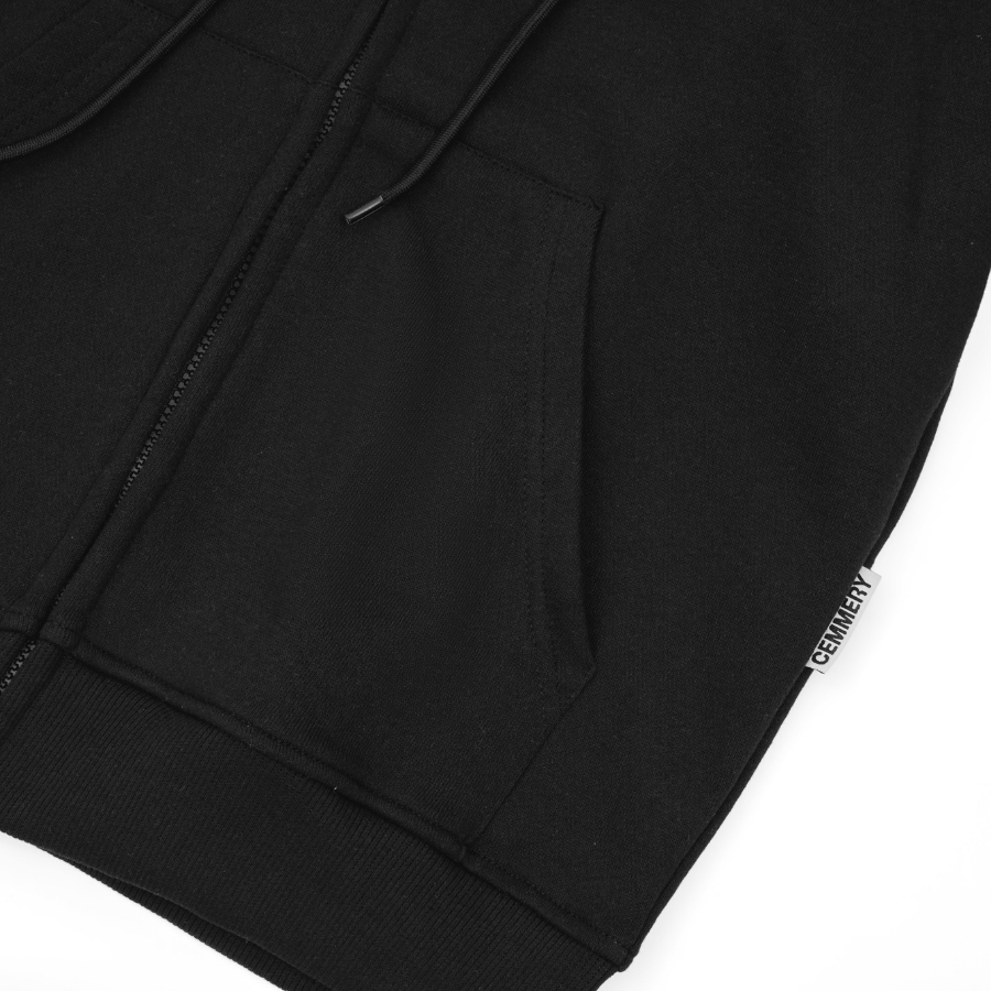 Hoodie CEMMERY Local Brand Chính Hãng Fleece Hoodie Nỉ Chân Cua Khóa Kéo 2 Đầu 2 Màu