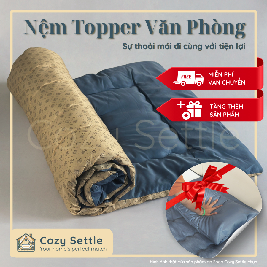 Nệm Topper Trải Sàn Cozy Settle, Đệm Văn Phòng Cao Cấp - Size 90 x 190 ...