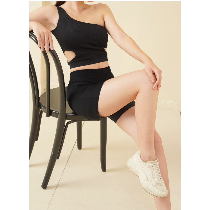 Quần cotton co dãn short biker
