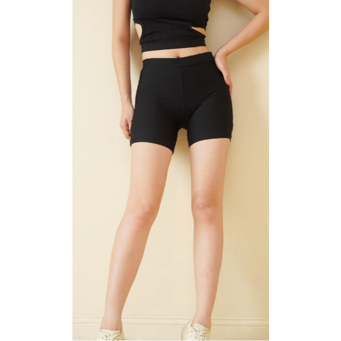 Quần cotton co dãn short biker