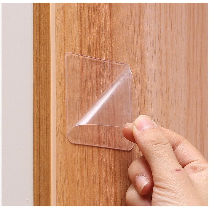 COMBO 10 Miếng dán 2 mặt trong suốt siêu dính đa năng