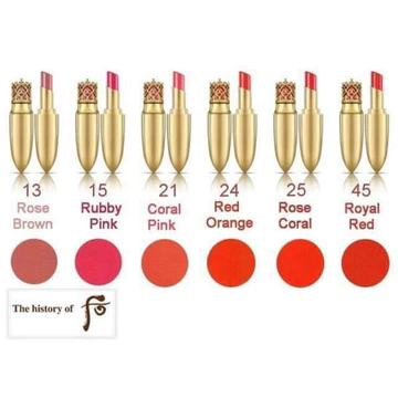 Son lì Whoo Mi Luxury Lip Rouge 6g⚡FREESHIP⚡ son hoàng cung mềm mại, bền màu, không thâm môi