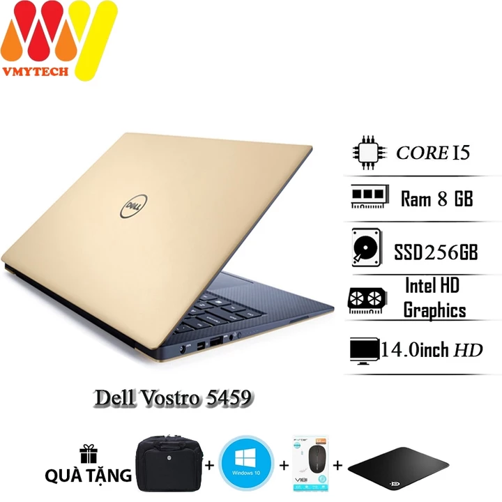 Laptop Dell Vostro 5459, Core i5-6200U, Ram 8GB, SSD 256GB, VGA, 14.0inch Full HD, laptop cũ lướt