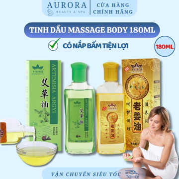 Tinh dầu massage body 180ml | Tinh dầu giác hơi, cạo gió, massage, đả thông kinh lạc | Tinh dầu massage 180ml