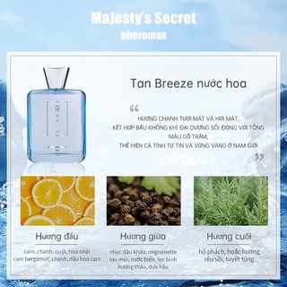 Nước hoa  unisex Majesty's Secret Pheromax EDP 100ml ,dầu thơm nam,Nước hoa hương nước,Cảm giác tự do và tươi mát