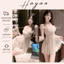 HT159 Váy ngủ sexy ren xuyên thấu rèn bèo xẻ v1,đồ ngủ dáng xoè tôn dáng gợi cảm HT159