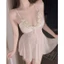 HT159 Váy ngủ sexy ren xuyên thấu rèn bèo xẻ v1,đồ ngủ dáng xoè tôn dáng gợi cảm HT159