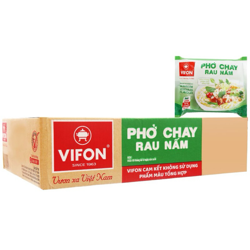 Thùng 30 Gói Phở Chay Rau Nấm ( 30 gói x 65g) | Shopee Việt Nam