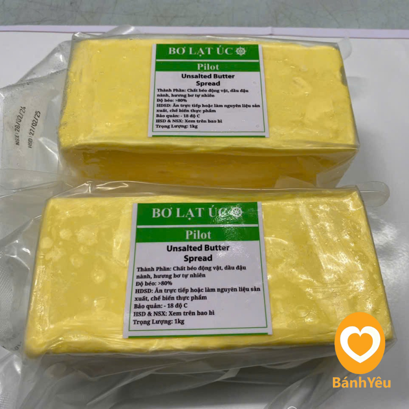 (Chỉ Giao TP.HCM) Bơ lạt Úc Pilot chia sẵn gói 1kg - DL60