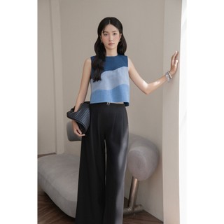Quần OLV ống rộng lưng cao đen basic thanh lịch Candice phù hợp đi làm đi chơi