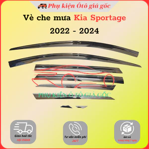 Vè che mưa xe Kia Sportage 2022 HIỆN NAY - Hàng Hàn Quốc Mẫu 8 chi tiết mạ crom cao cấp