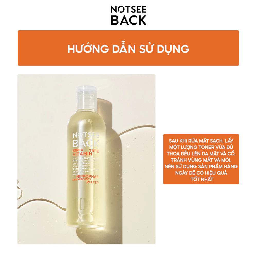 Ảnh Nước hoa hồng làm sáng da NOTSEEBACK ONE SHOT VITAMIN TREE 250ml 4