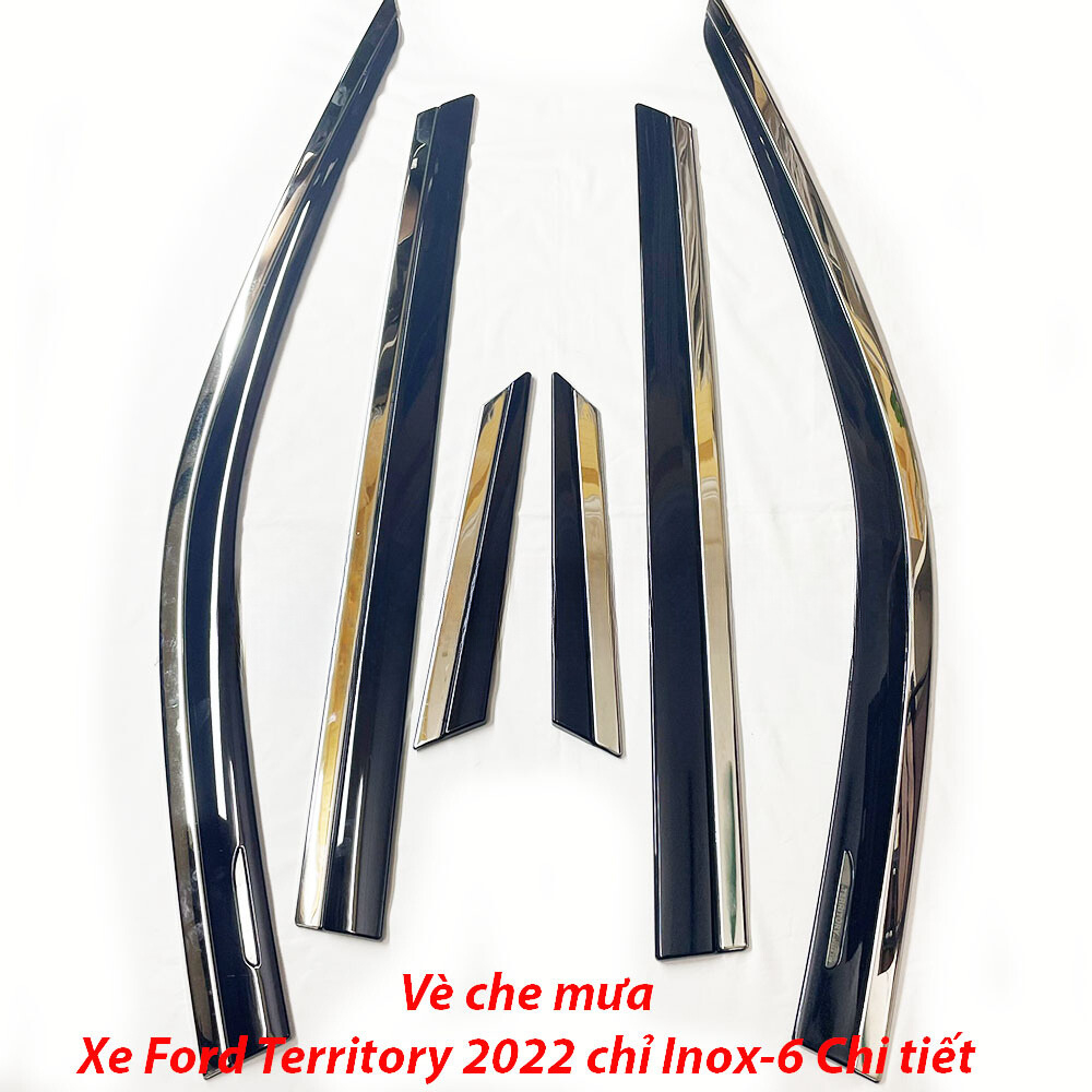 Vè che mưa xe Ford Territory 2022 - HIỆN NAY Chỉ INOX 6 chi tiết cao cấp