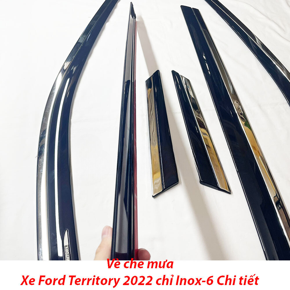 Vè che mưa xe Ford Territory 2022 - HIỆN NAY Chỉ INOX 6 chi tiết cao cấp