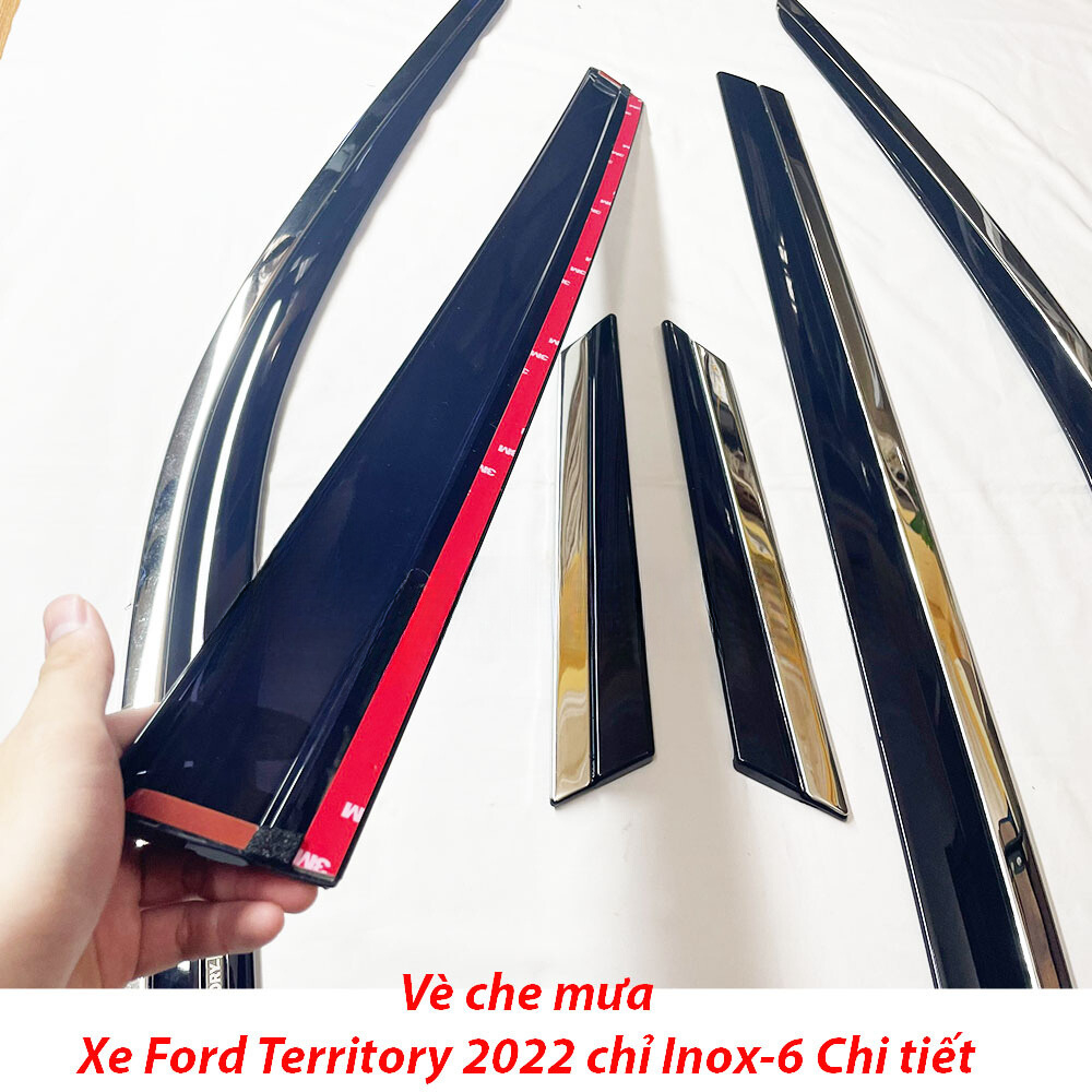 Vè che mưa xe Ford Territory 2022 - HIỆN NAY Chỉ INOX 6 chi tiết cao cấp