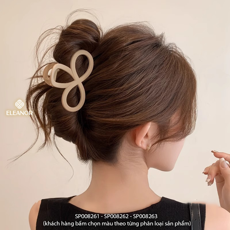 Kẹp tóc nữ Eleanor Accessories thiết kế hình vô cực phụ kiện tóc kẹp tóc càng cua 8261