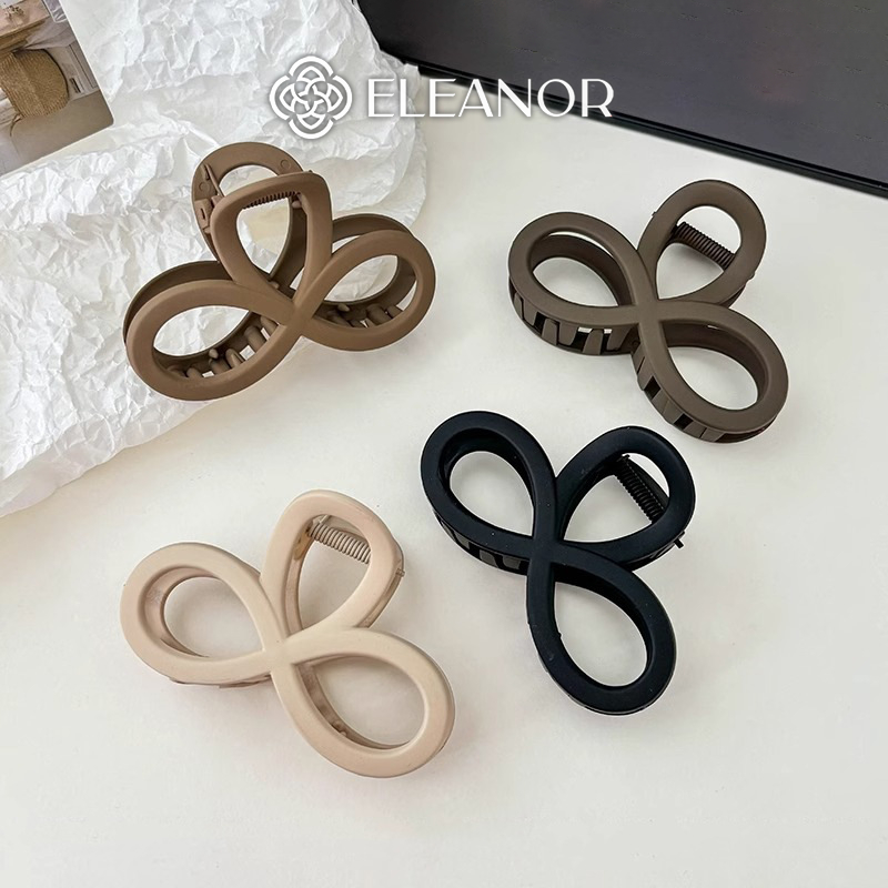 Kẹp tóc nữ Eleanor Accessories thiết kế hình vô cực phụ kiện tóc kẹp tóc càng cua 8261