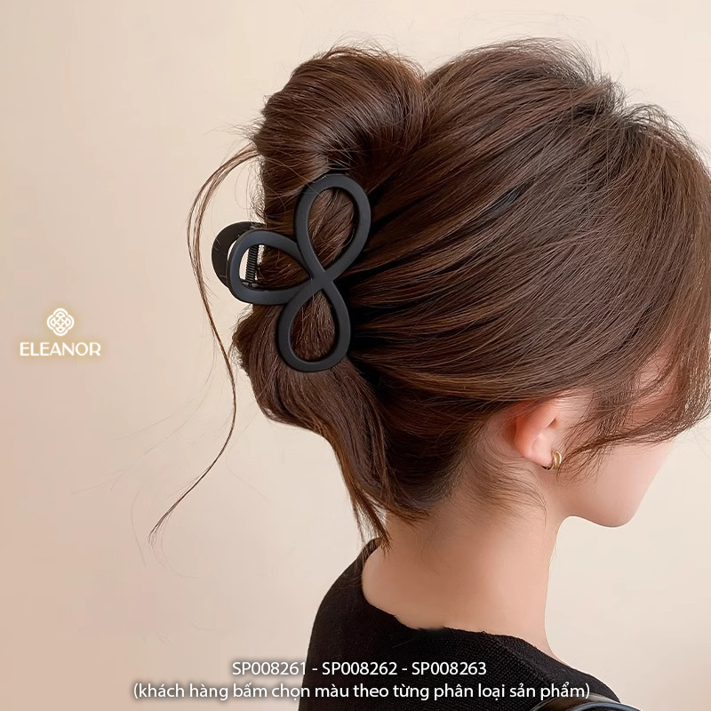 Kẹp tóc nữ Eleanor Accessories thiết kế hình vô cực phụ kiện tóc kẹp tóc càng cua 8261