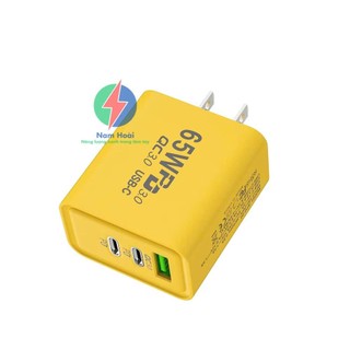 (HOT HOT) Củ sạc nhanh PD 65w AR-PD05 sạc nhanh full hộp 1 cổng USB+ 2 cổng PD Bảo Hành 6 Tháng đổi mới phukienmk10