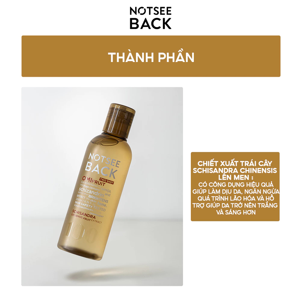 Ảnh Nước hoa hồng NOT SEE BACK TWO SHOT OMIFRUIT 200ml 1