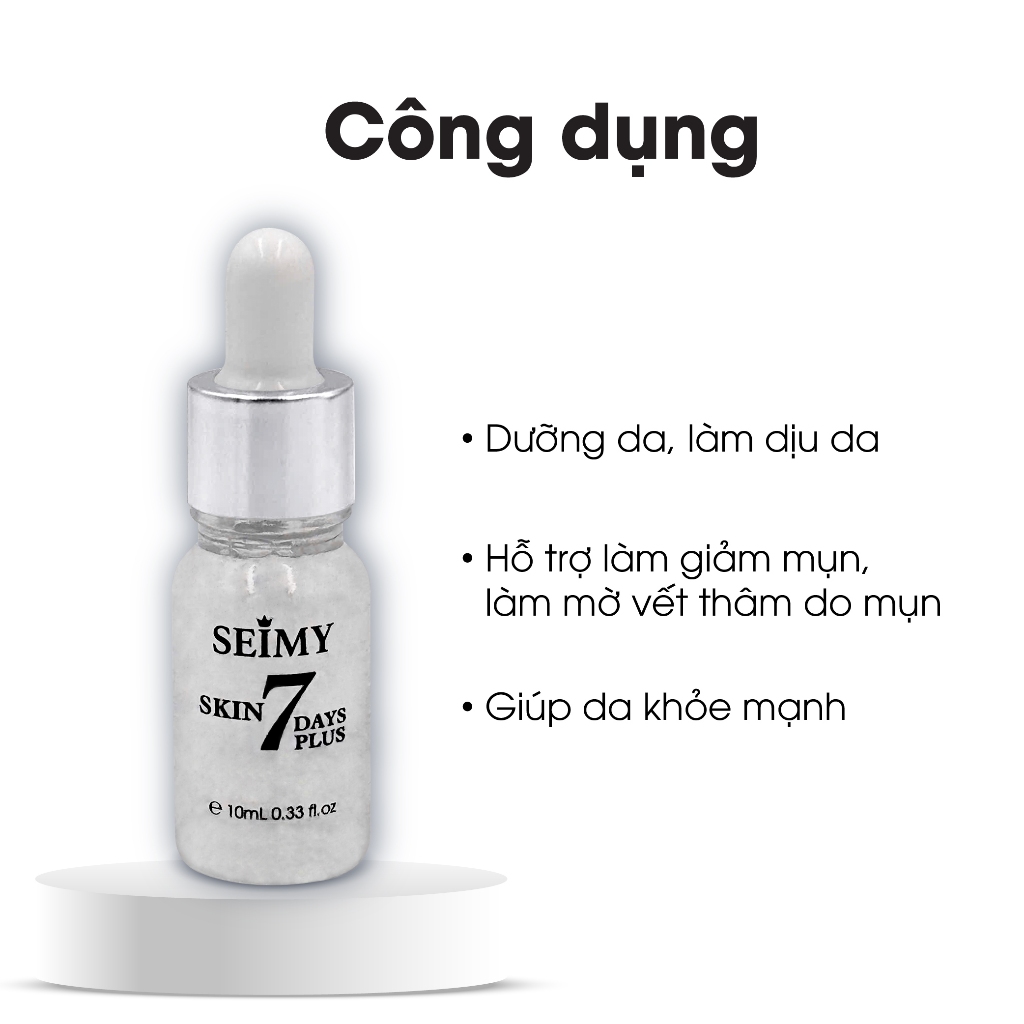 Ảnh Combo Serum Giảm Mụn Và Que Nặn Mụn Seimy 10ml - Skin 7 Days Plus 1