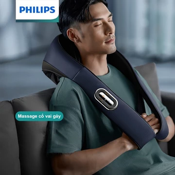 Máy Massage Cổ Vai Gáy Philips, Máy mát xoa không dây - massage nhiều vị trí, Máy mát xa toàn thân giảm đau mỏi vai gáy