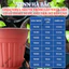 Chậu Trồng Cây 260x200mm Nâu/Trắng, hiệu Tân Tường Khang vành cứng, chịu nhiệt tốt, bền - Nông Nghiệp Hà Bắc