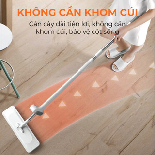 SAMONO Cây Lau Nhà Tự Vắt Thông Minh Bonbox BCT701 Đầu Xoay 360 Độ Linh Hoạt, Chổi Lau Nhà Tự Vắt Lau Sạch Mọi Góc