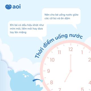 Mua combo 6 chai nước Aoi pha sữa an toàn cho bé, không chứa kim loại nặng và Flo, Clo