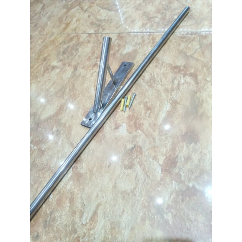 Giá treo cờ tổ quốc inox ( Kèm theo cán 120cm ) | Shopee Việt Nam