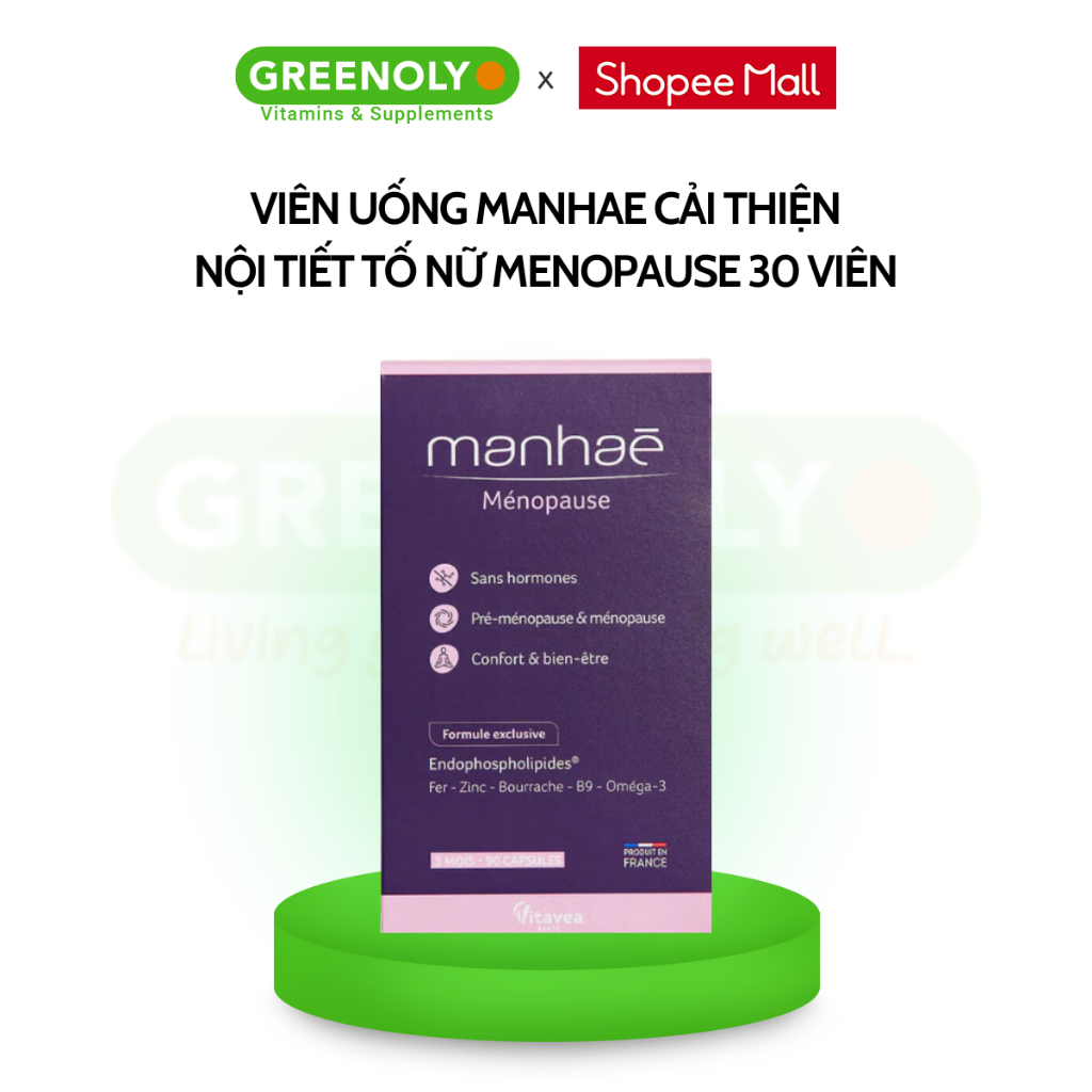 Ảnh Viên uống nội tiết tố nữ Manhae Nutrisante điều hòa kinh nguyệt giảm khô hạn tăng cường sinh lý nữ 1