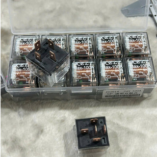 Rơ le 4 chân, 5 chân trong, vuông Max-100A 12v 24v.