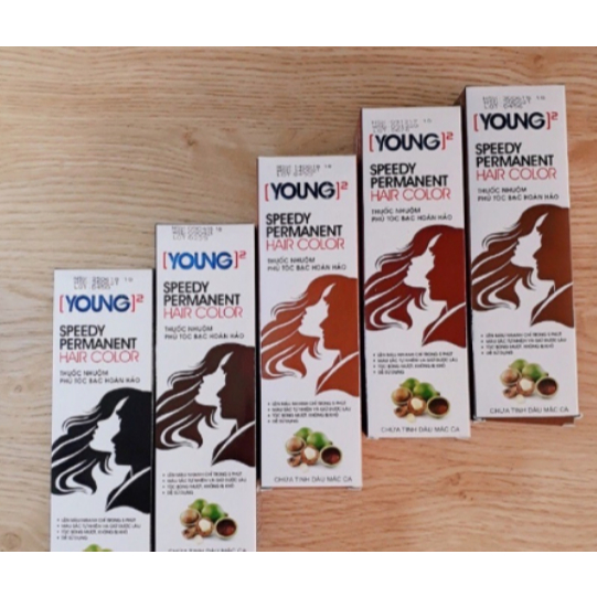 Nhuộm thảo mộc phủ bạc Young (60ml x 2) (Đã gồm trợ nhuộm)