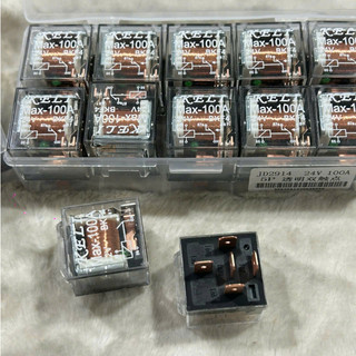 Hộp 10 Rơ le 4 chân, 5 chân trong, vuông Max-100A 12v 24v.