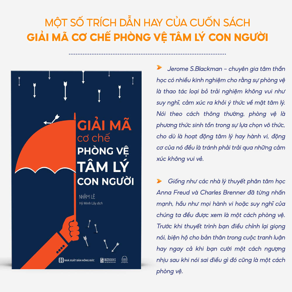 Sách Giải Mã Cơ Chế Phòng Vệ Tâm Lý Con Người - Bizbooks