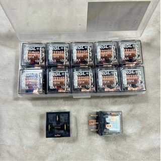 Combo 4 Rơ le 4 chân, 5 chân trong, vuông Max-100A 12v 24v.