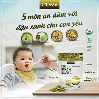 Đậu xanh hữu cơ C'LaVie 200g thuần hữu cơ, không biến đổi gen