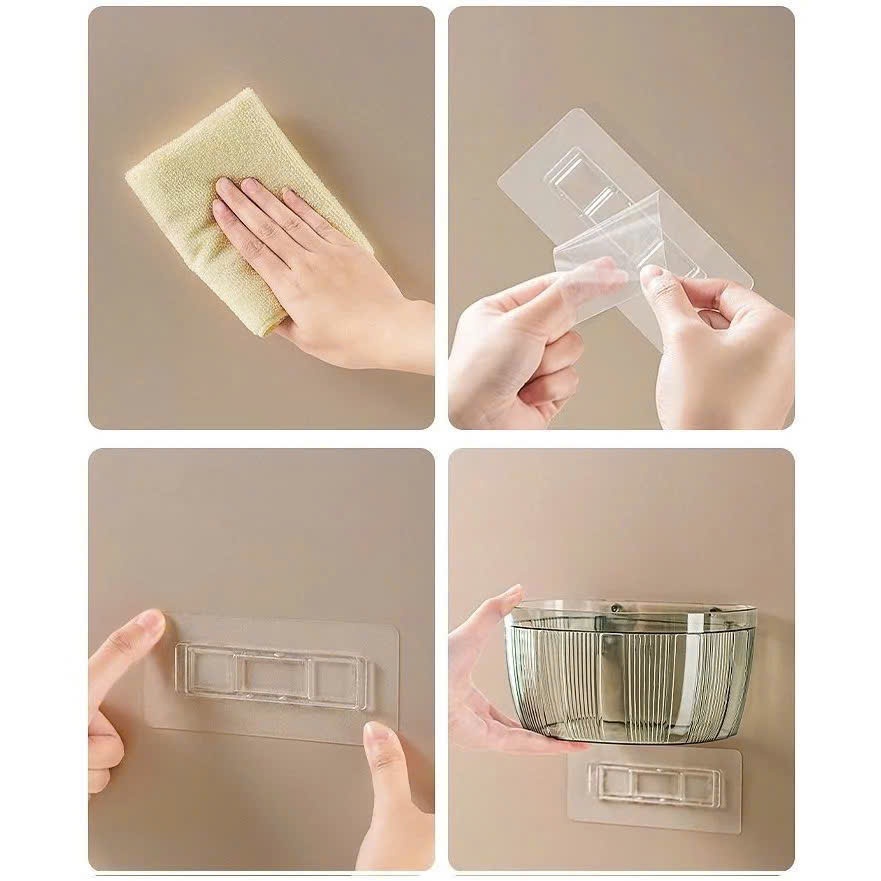 Giỏ treo tường đựng hành tỏi trong suốt mẫu mới tiện lợi