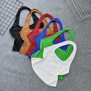 Áo thun ba lỗ nữ gân tăm thiết kế duyên dáng sexy ôm form,kiểu áo ba lỗ quàng cổ sexy thời trang G5