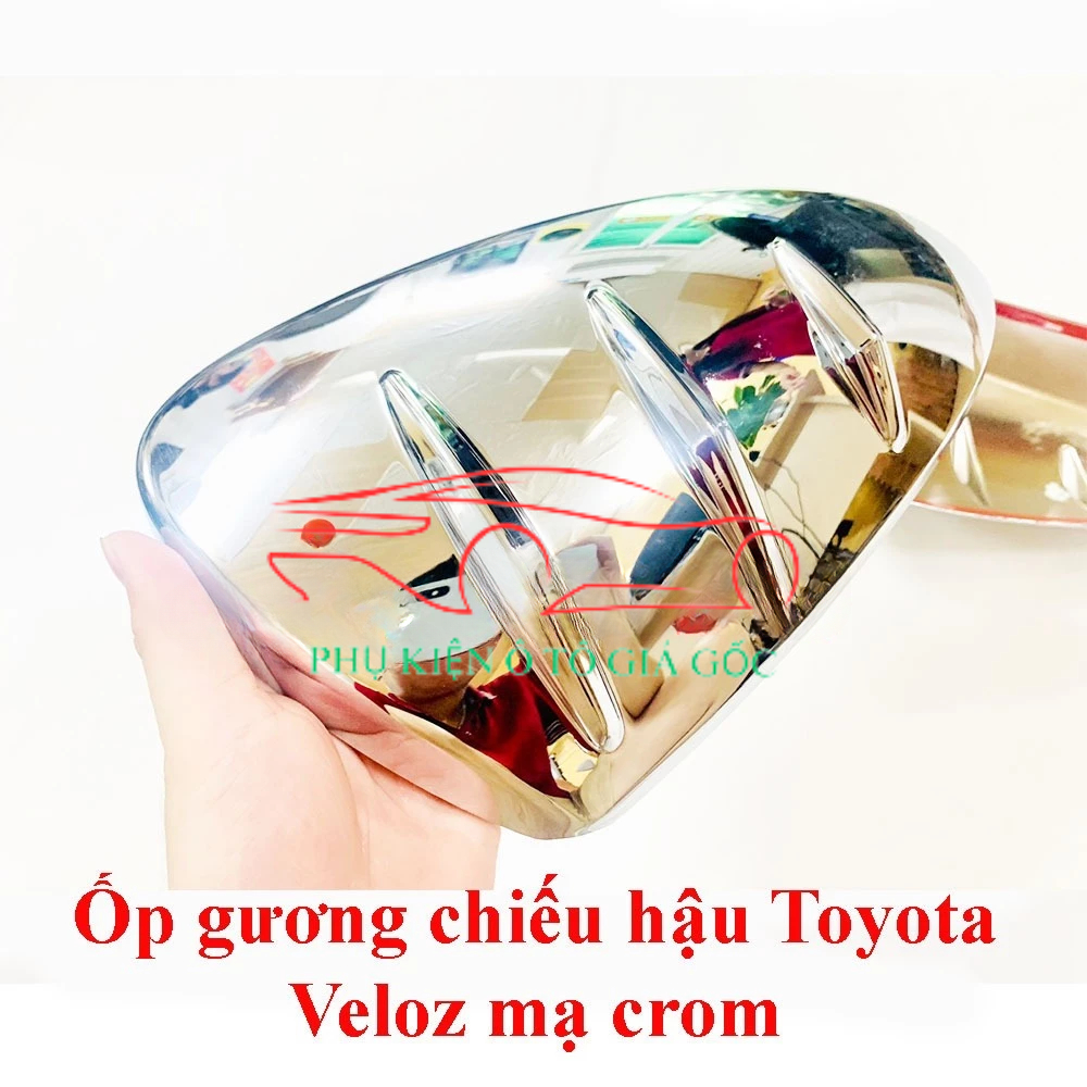 Ốp gương xe Toyota Veloz / Avanza 2022, 2023, 2024, 2025 Mạ Crom cao cấp, sáng bóng chống xước cho xe - Giá 1 đôi