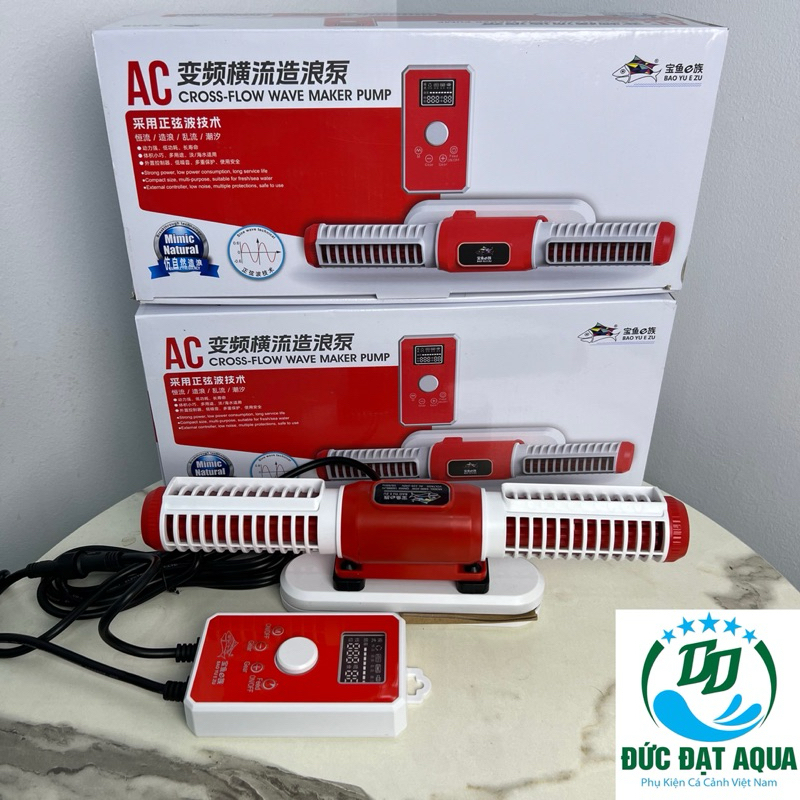 Thổi Luồng bao yu e zu k600 Công suất 45w 55w Chỉnh Mạnh Nhẹ, Chỉnh Dạng Sóng thổi đáy Cho Bể Cá cảnh