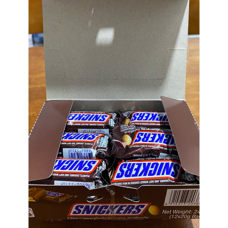 Socola SNICKERS Mỹ hộp mini 12thanhx20g (cam kết data mới) | Shopee ...