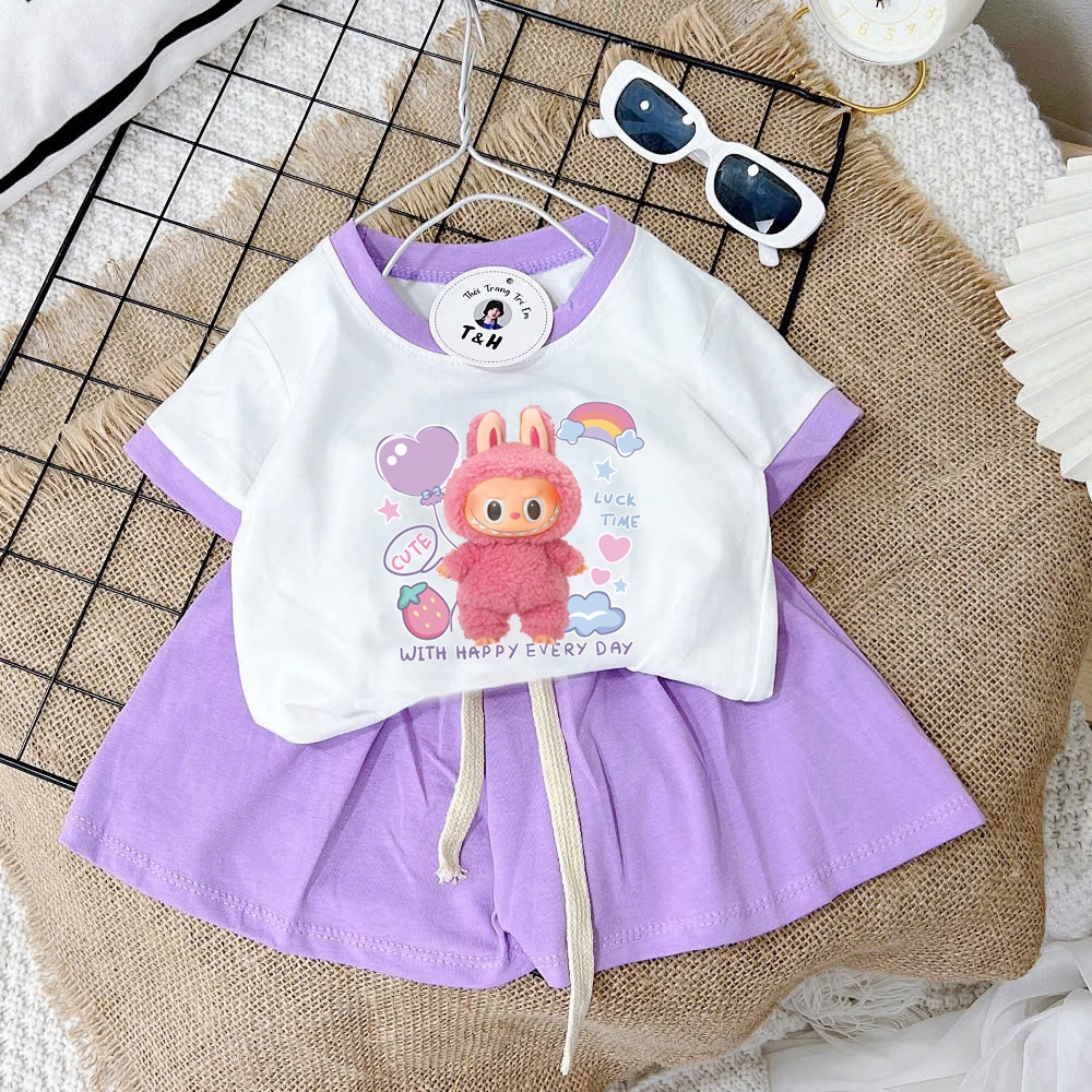 [8-40Kg] Bộ đồ bé gái HOT TREND chất vải dày mịn thoáng mát được các bé yêu thích BGM16