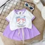 Bộ đồ bé gái in hình HOT TREND chất vải mềm mịn thoáng mát được các bé yêu thích BGD12