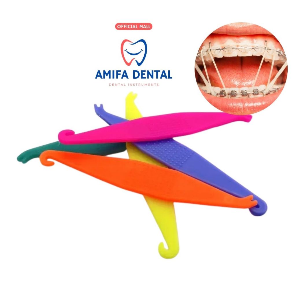 Set 100 Cây Móc Chun Liên Hàm Niềng Răng, Cây Móc Thun Liên Hàm, Móc Chun Chỉnh Nha, Cây Cao Su Niềng Răng